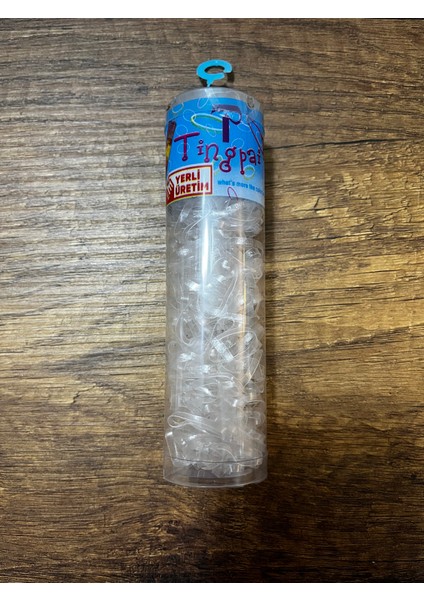 1 Kutu Tüp Içinde Şeffaf Saç Örgü Lastiği Perma Ince Lastik Toka