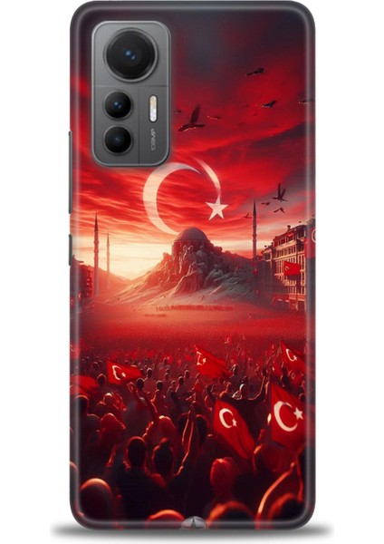 Xiaomi Mi 12 Lite Kılıf Hd Baskılı Kılıf + 9h Nano Tam Kaplayan Ekran Koruyucu 39