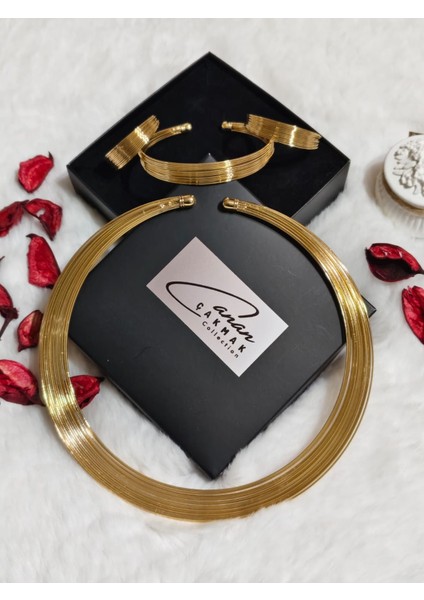 Pirinç Gold Renk Kolye Küpe Bileklik Seti fiyatları