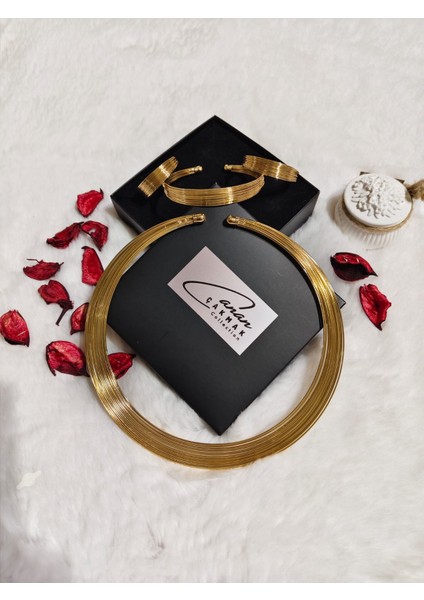 Pirinç Gold Renk Kolye Küpe Bileklik Seti indirimleri