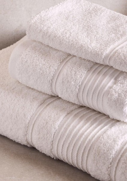 Towy White 100% Pamuk 3'lü Banyo Havlusu Seti modelleri