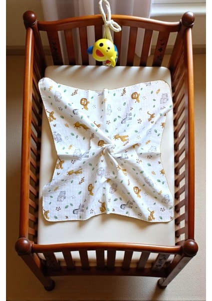Minika Çok Amaçlı Müslin Örtü Minikler 80 x 90 cm Yenidoğan Örtü Bez