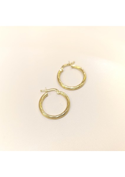 20MM Burgu Halka Küpe 14 Ayar Altın Hd Videolu fiyatları