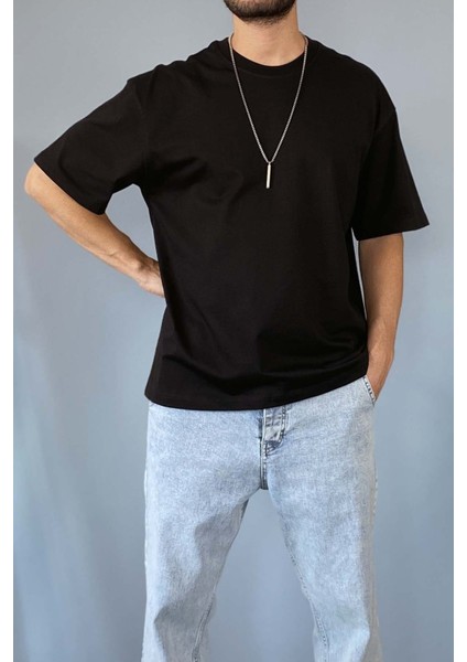 Oversize Fit %100 Pamuk Orta Kalın Dokulu Ekru T-Shirt fiyatları