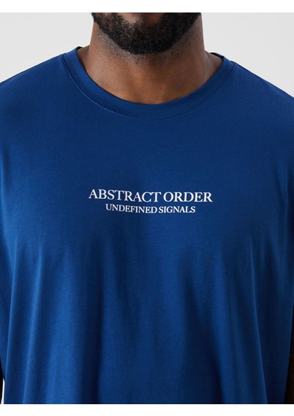 Yeni Sezon Büyük Beden Bisiklet Yaka Kısa Kollu Baskılı Penye Erkek Tişört modelleri