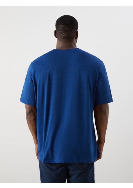 Yeni Sezon Büyük Beden Bisiklet Yaka Kısa Kollu Baskılı Penye Erkek Tişört fırsatları