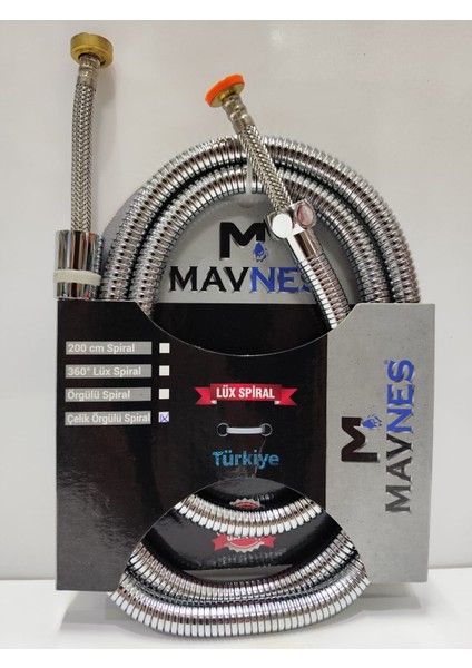 Patlamaz,kırılmaz,paslanmaz Lüx Duş Hortumu Duş Zinciri (1.5m)