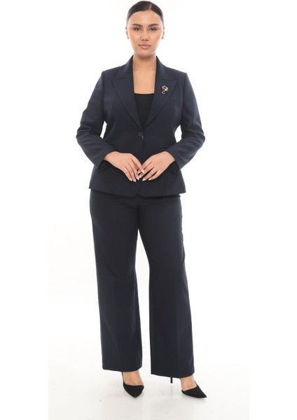 Kadın Rahat Kesim Astarlı Ceket Pantolon Takım Elbise indirimleri