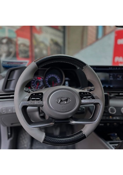 Hyundai Elantra 2020-2024 Araca Özel Direksiyon Kılıfı Açıklamımızı Okuyunuz!