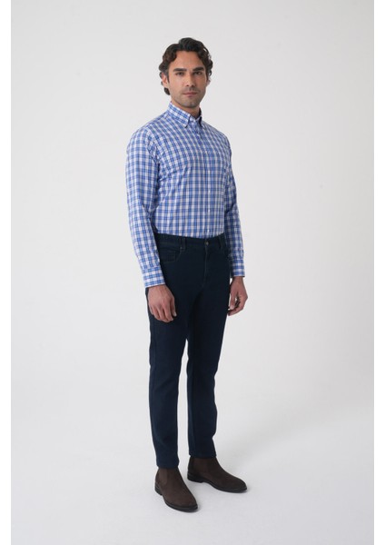 Erkek Denim Jean Jogger Pantolon Koyu Lacivert PNJ25K25203_40 fırsatları