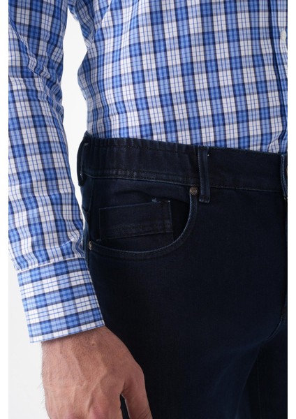 Erkek Denim Jean Jogger Pantolon Koyu Lacivert PNJ25K25203_40 indirimleri