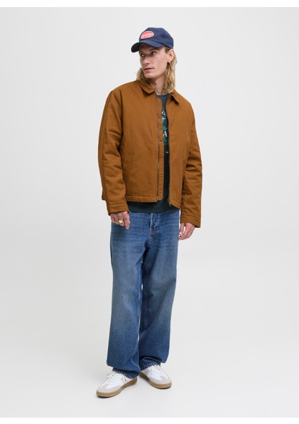 Kahve Erkek Mont 12278797_JJEDOVER Worker Jacket Noo fiyatları