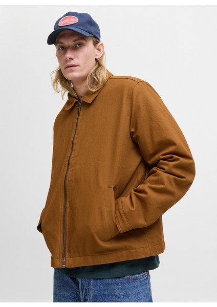 Kahve Erkek Mont 12278797_JJEDOVER Worker Jacket Noo modelleri