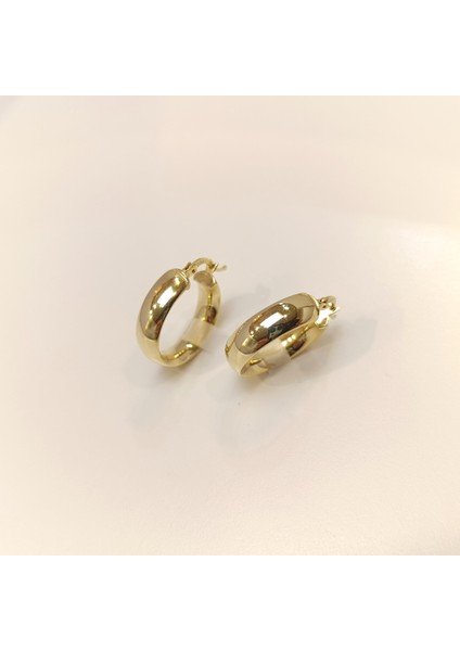 21.3mm Klasik Halka Küpe 14 Ayar Altın Hd Videolu fırsatları