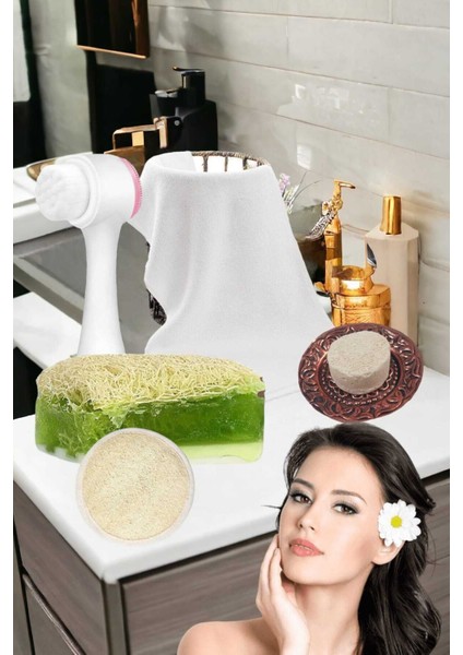 5'li Set Cilt Yüz Masaj Kırışıklık Beyazlatıcı Bakım Seti Temizleme Peeling Gerdirme Ruşur Taşı fiyatları