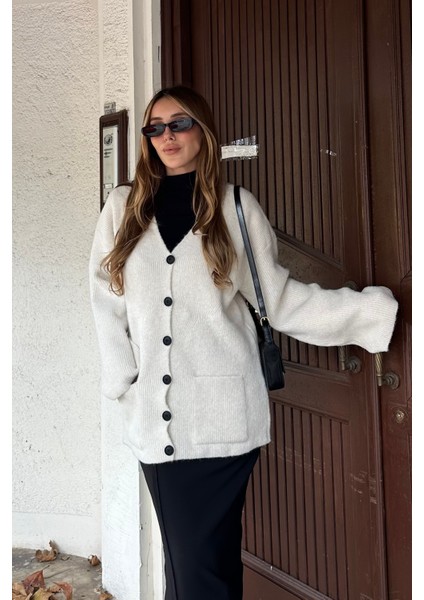 Kemik Çift Cepli Hırka - 04622