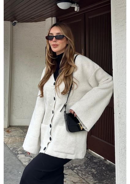 Kemik Çift Cepli Hırka - 04622 fiyatları