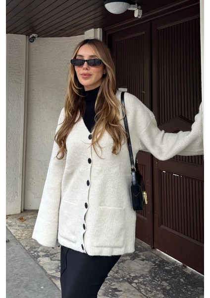 Kemik Çift Cepli Hırka - 04622 modelleri