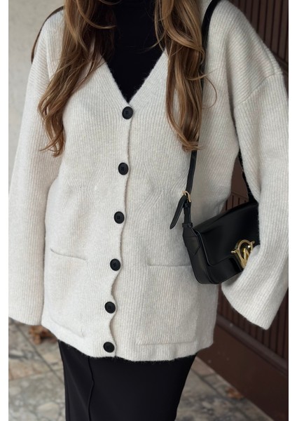 Kemik Çift Cepli Hırka - 04622 fırsatları