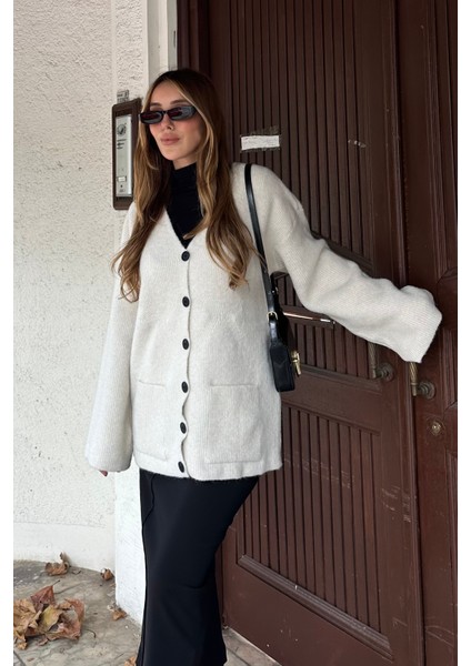 Kemik Çift Cepli Hırka - 04622 indirimleri