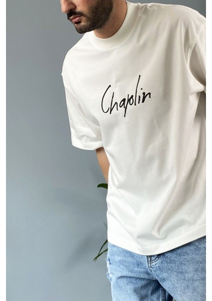 Van Gogh Baskılı Bisiklet Yaka Oversize Siyah Tişört