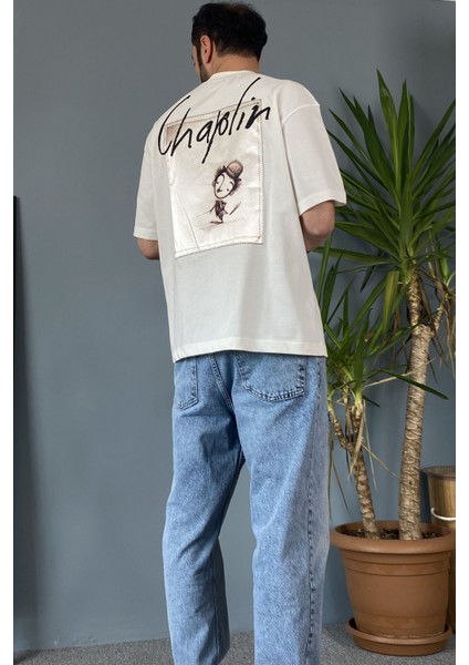 Van Gogh Baskılı Bisiklet Yaka Oversize Siyah Tişört fiyatları