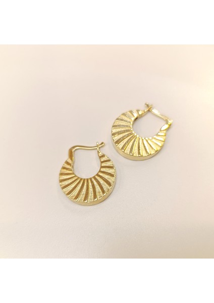 23.2mm Güneş Halka Küpe 14 Ayar Altın Hd Videolu fiyatları