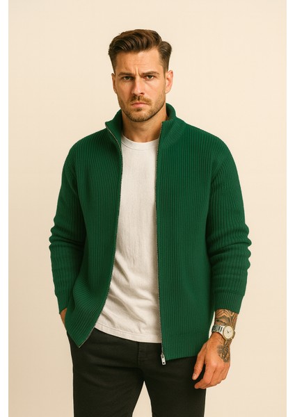 Örme Hırka Kazak Erkek Regular