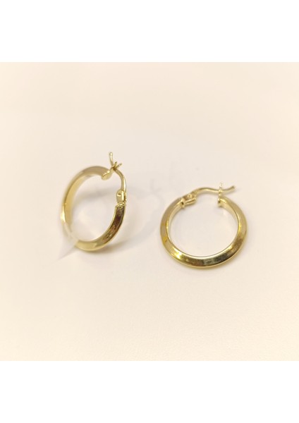 20MM Klasik Piramit Ray Halka Küpe 14 Ayar Altın Hd Videolu fiyatları