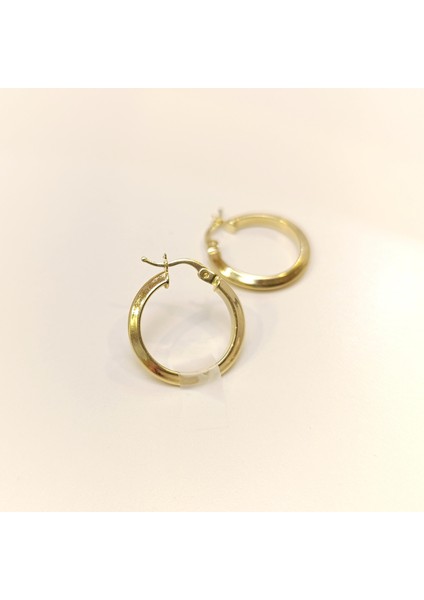 20MM Klasik Piramit Ray Halka Küpe 14 Ayar Altın Hd Videolu fırsatları