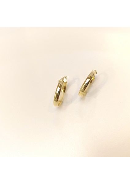 21.5mm Klasik Halka Küpe 14 Ayar Altın Hd Videolu fiyatları