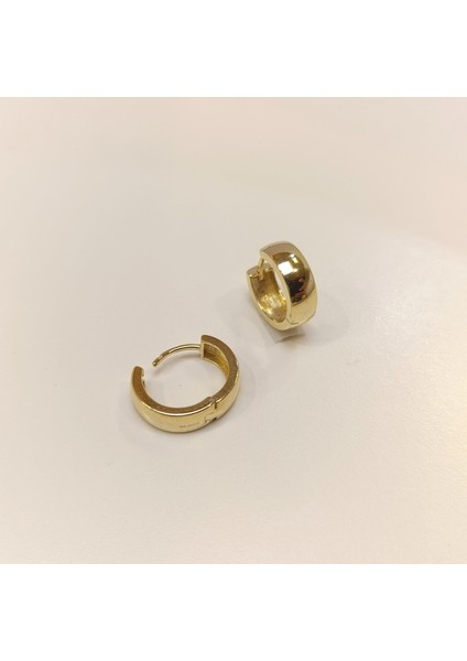 15MM Klasik Halka Küpe 14 Ayar Altın Hd Videolu modelleri