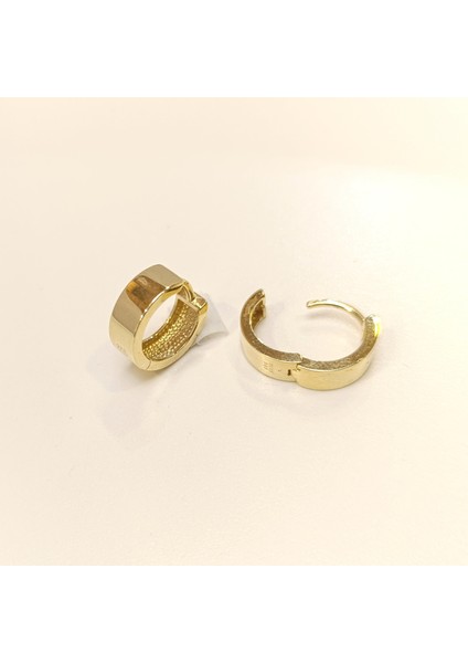 13MM Klasik Ray Halka Küpe 14 Ayar Altın Hd Videolu fırsatları