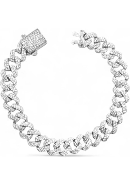 925 Ayar Gümüş Taşlı Kalın Gurmet Bileklik fiyatları