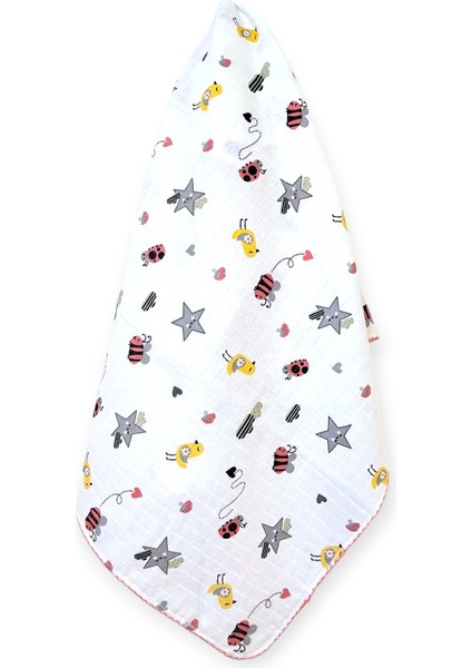 Minika Çok Amaçlı Müslin Örtü Denizci 80 x 90 cm Yenidoğan Örtü Bez