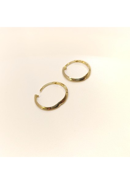 20MM Klasik Piramit Ray Halka Küpe 14 Ayar Altın Hd Videolu fırsatları