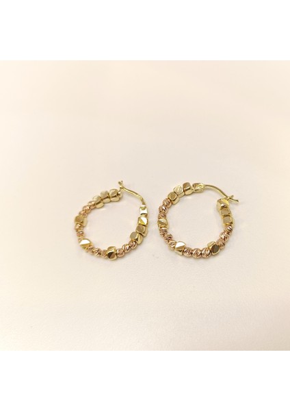 23.5mm Dorika Toplu Halka Küpe 14 Ayar Altın Hd Videolu fırsatları