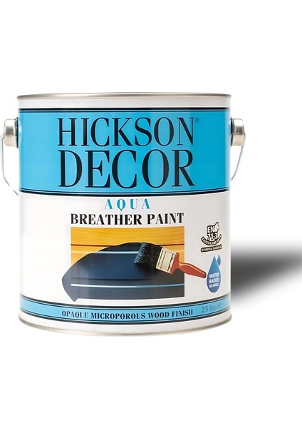 Hickson Decor Aqua Breather Paint Nefes Alan Polar White Beyaz Yarı Mat 2,5 Lt