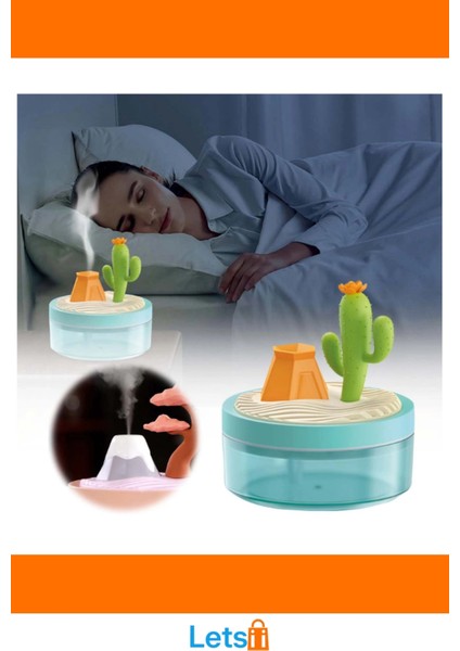 Doğa Temalı Mini Nemlendirici USB LED Gece Lambası modelleri