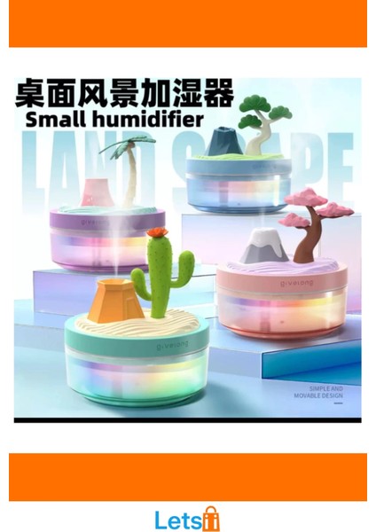 Doğa Temalı Mini Nemlendirici USB LED Gece Lambası fırsatları