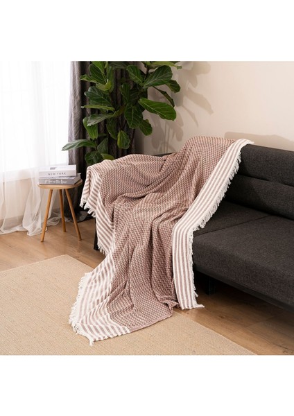 Naturel Koltuk Örtüsü/şalı Kiremit