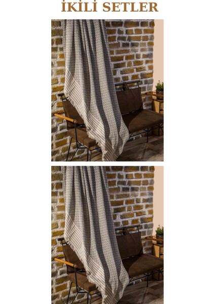 Koltuk Şalı Pamuk 2’li Set