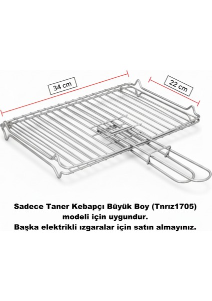 Taner Kebapçı Büyük Çift Telli Izgara Teli Mangal Teli 34*22 Cm fiyatları