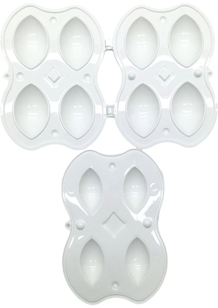 PLASTİK 4LÜ İÇLİ KÖFTE YAPMA KALIP APARATI (4887)