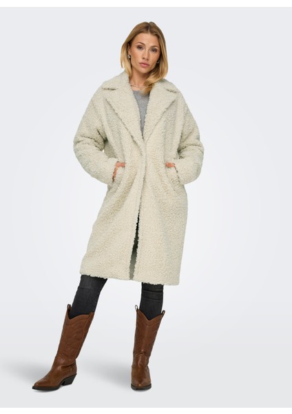 Krem Kadın Kaban Onlcatalına Shaggy Coat Cs Otw fiyatları