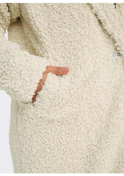 Krem Kadın Kaban Onlcatalına Shaggy Coat Cs Otw fırsatları