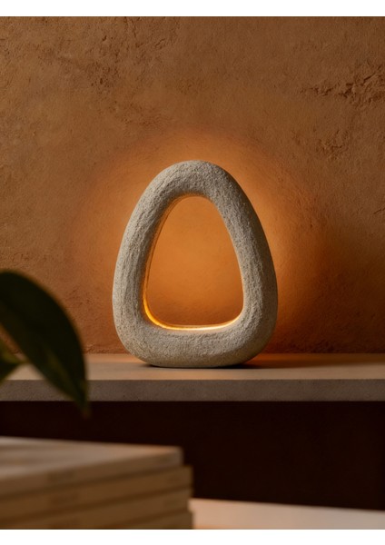 Ona Alçı Dokulu Dokunmatik LED Masa Lambası (16 x 20,5 Cm) fiyatları