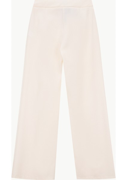 Normal Bel Geniş Fit Ekru Kadın Pantolon F5WL-PNT0280 fiyatları