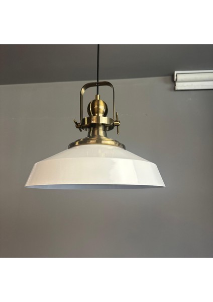 Lema Beyaz Tekli Avize Eskitme Başlık Sarkıt Lamba Restoran Cafe Salon Avizeleri