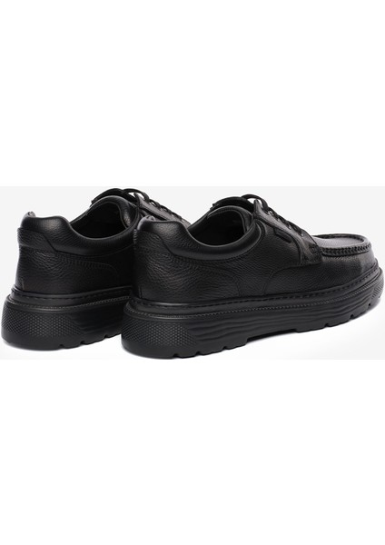 Erkek Siyah Hakiki Deri Comfort Ayakkabı 5K1FA18591 fırsatları